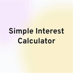 Simple Interest Calculator